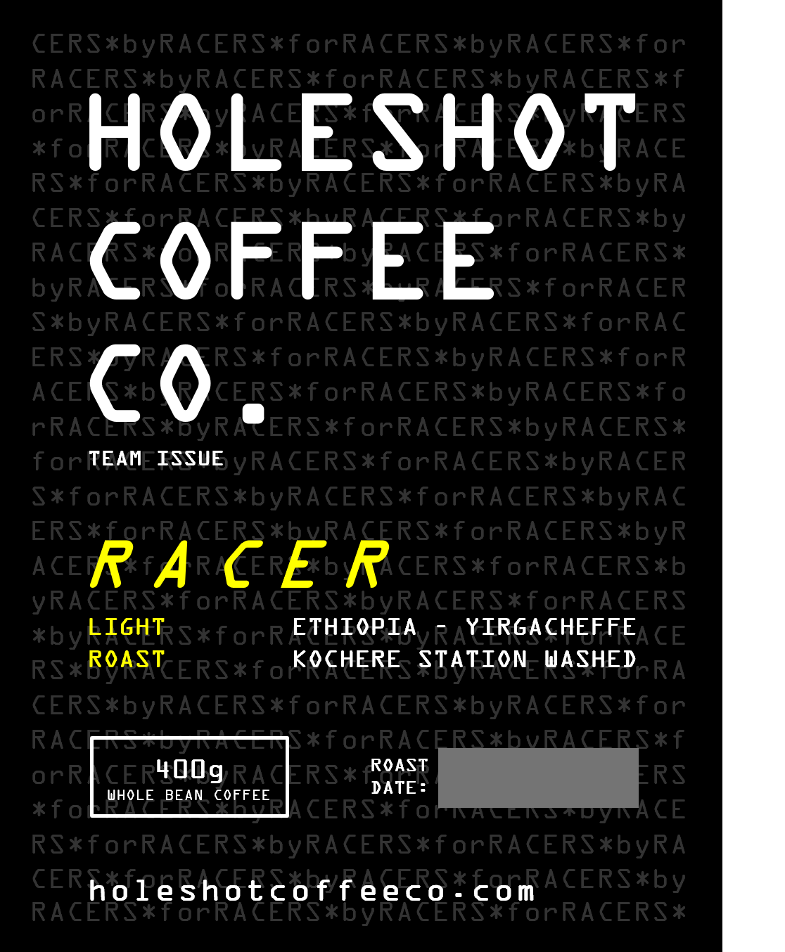 RACER Light Roast Coffee - Ethipoia